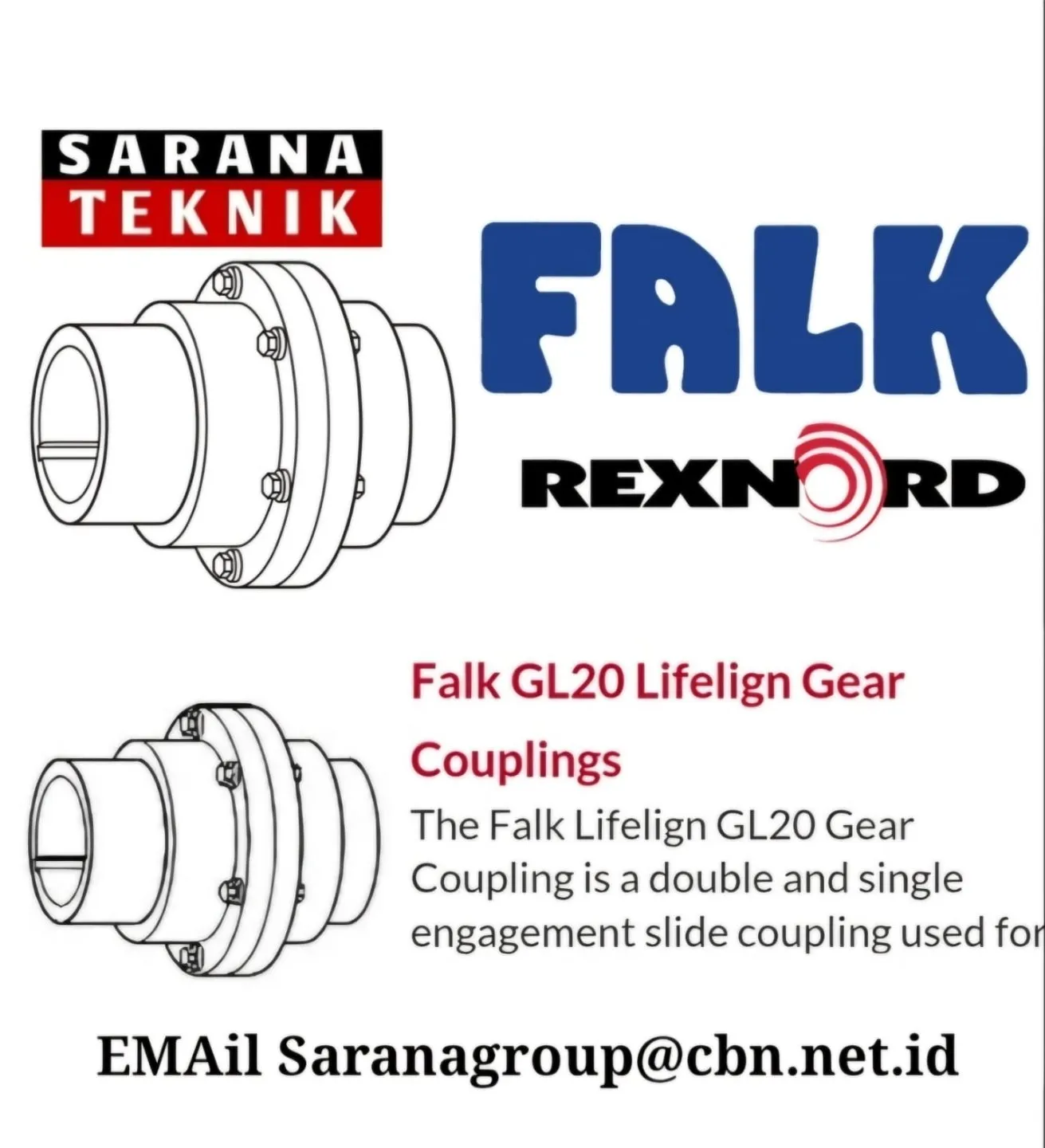 Falk GL20 Lifelign Gear Couplings